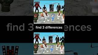 Find 3 differences | Skibidi | only GENIUS can find it