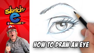 How to draw eyes with Sketch-e! Comic book heroine style!