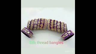 Silk thread bangles