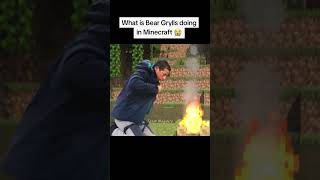 Bear Grylls In Minecraft 💀 #minecraft #minecraftmovie #meme #memes