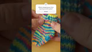 learn to knit socks. socks for beginners. #knittingtutorials #socks #knittingforbeginners