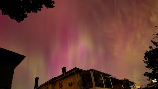 Mesmerizing Aurora Timelapse from a Light Polluted Area