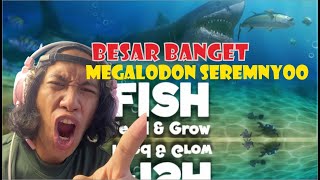 EP 2 CUMI CUMI IMUT VS MEGALODON BERUSAHA MEANHAN NGANTUK DI GAME INI #feedandgrowfish