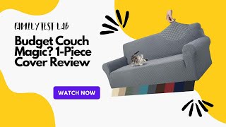 Couch Makeover Magic! 1 Piece Jacquard Cover Review