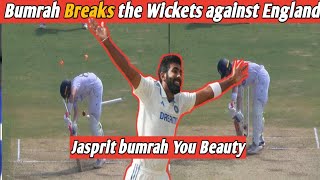 Jasprit Bumrah Breaks the Wickets against Ollie Pope | Clean Bolwed | Jaiswal | India vs England