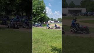 2023 Twelve Mile 500. 61st Annual Riding Lawnmower Race. Twelve Mile, Indiana