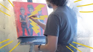 Studio Vlog 12: Painting Johnny and his Buddies from Cobra Kai