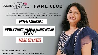 How Priti Built her Own Clothing Brand and made 50 lakhs