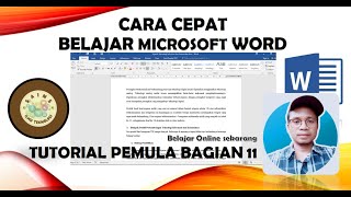 Cara Cepat Belajar Microsoft Word | Tutorial Pemula Bagian 11