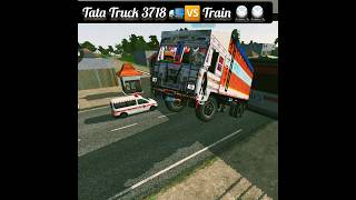 Tata truck 1318🆚️Train 🚆#bussimulator #bussimulatorindonesia #bussid #ytshorts #viral#shorts #trendi