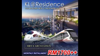 TR2 Residence @ Titiwangsa KL City 【MRT, KTM, Monorail】walking distance in 1min to all 3 station