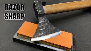 I Restored an old RUSTY Axe and easily made it Razor Sharp at Home | Holic Unknowns