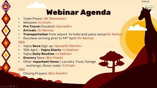 Hospitality Webinar - 30 March 2024 | Ati Rudra Maha Yajna