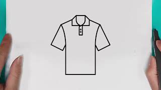 Learn How to draw a  shirt easy for beginners  easy drawing cute shirt  Step by step