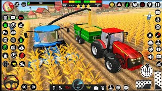 Heavy Tractor Trolley Cargo Simulator 3D -jcb, truck Farming Cargo Driver - Android Gameplay