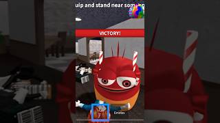 Playing MM2 as oi oi oi (Red Larva) | MM2 #roblox #trend #viral #shorts