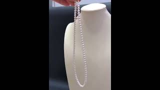 4-4.5mm freshwater baby pearl necklace in 18k gold