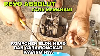 CARA MEMAHAMI KOMPONEN BLOK HEAD DAN CARA PEMASANGAN KlEP NYA REVO ABSOLUT