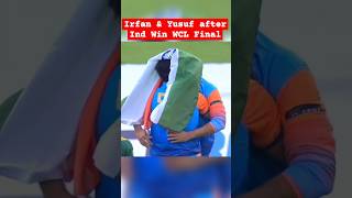 Irfan Pathan and Yusuf Pathan after India Won WCL Final against Pakistan #indvspak #wcl2024 #irfan