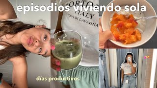 EPISODIOS VIVIENDO SOLA| días productivos, organización, compras de verano...