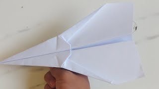 How to make an easy paper plane that flies far | Easy and Simple | Flies Far | Paper plane |