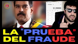 TE EXPLICO la “PRUEBA” MATEMÁTICA de que hubo FRAUDE en VENEZUELA (es casi seguro)