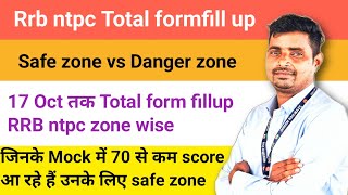 RRB ntpc New vacancy 2024// 17 Oct तक Total formfill up zone wise// Average students safest zone