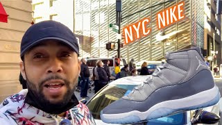 Battling New York Crowds To Pickup Air Jordan Cool Grey 11s!