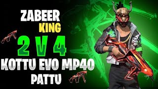 1 🆚 2 Kottu 500 Diamonds Patu // ff live // Free Fire // Zabeer King Gaming // Raod To 2k