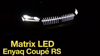 2022 Skoda ENYAQ Coupé iV: Matrix-LED Scheinwerfer mit Crystal Face Test [4K] - Autophorie Extra