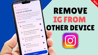 How To Remove Instagram Account From Another Phone