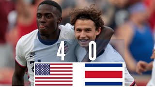 🇨🇷⚽🏆Estados Unidos 4 Costa Rica 0 🇨🇷⚽🏆Amistoso Internacional