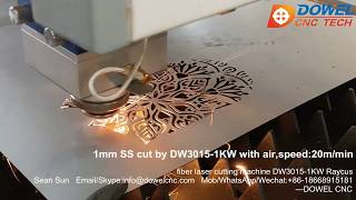 1KW Raycus 3015 fiber laser cutting machine manufacture 1mm stainless steel price