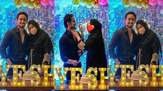 Adnan Shaikh wife Ayesha birthday celebration cake cutting video