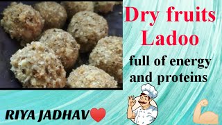 DIWALI SPECIAL DRY FRUITS LADDU 😋/HAPPY DIWALI❤||RIYA JADHAV||