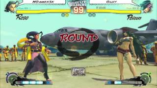 KO 2014 USF4 Losers Semis: NGamer3K (Rose) vs. GS|Gllty (Poison/Makoto) Part 1