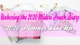 Unboxing the Midori Pouch Diary 2020 & Reveal of 2020 Decorative Planner + PoppyWillowCo PR Pkg