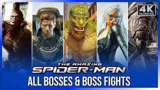 The Amazing Spider-Man - All Bosses + Boss Fights Gameplay (4K 60FPS Ultra HD)