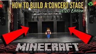 How To Build A Concert Stage In Minecraft - Indoor Stage