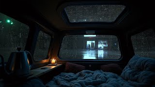 Effectively beat insomnia with heavy rain - Hide inside a car and fall asleep in 3 minutes