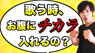 【よくある質問】歌う時、お腹に力入れるんですか？→僕の見解。【腹式呼吸】