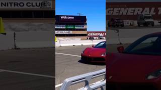 My First Track Day in a #ferrari 488 I WENT 120 MPH #racing #shorts