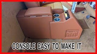 Modify Custom Center Console For a Classic Truck -Auto Upholstery.