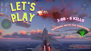 War Thunder - J-8B *6 Kills* "Mukbang With The Shenyang" Live Gameplay [1440p]