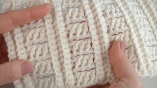 How to Crochet Super Stitch Pattern/Crochet Stitches Guide/Unique Crochet Stitches