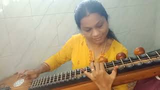 Thangasangili minnum paigili | Tooral Ninnu Poochu | Veena Cover