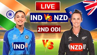 India Women vs New Zealand Women | 2nd ODI | Cricket Score & Commentary