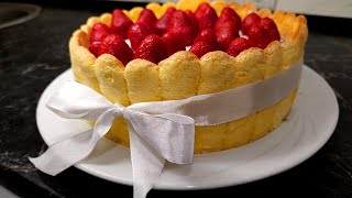 ПОЛУНИЧНА ШАРЛОТКА | STRAWBERRY CAKE Recipe