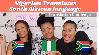 Foreigner Translates South African Language The Best Way Possible | Hilarious 😂 Language Challenge