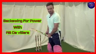 How I Use My Backswing To Generate Power By AB De villiers Promot By I am Perfect Channel